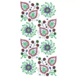 Heart Allover Floral Machine Embroidery Design Pattern