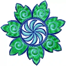 Indian Beautiful Floral Machine Embroidery Design For Your Dress