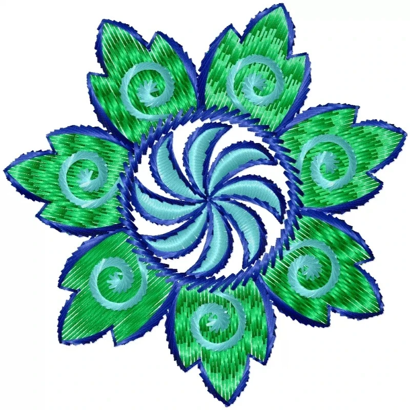 Indian Beautiful Floral Machine Embroidery Design For Your Dress