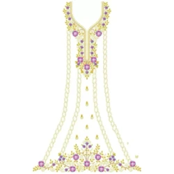 Indian Bridal Full Embroidery Dress Pattern