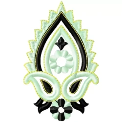 Indian Butta Pattern Embroidery Design