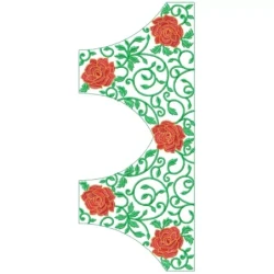 Indian Choli Neckline Pattern Embroidery Design