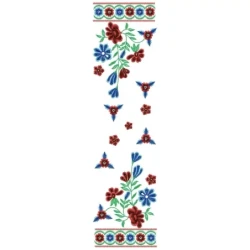 Indian Daman Embroidery Design Pattern