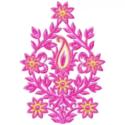 Indian Dress Butta Embroidery Pattern