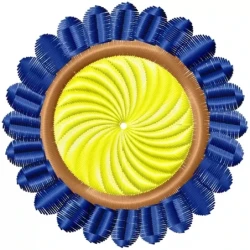 Indian Embroidery Circle Design