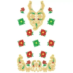 Indian Full Complete Embroidery Dress Design