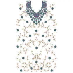 Indian Full Embroidery Pattern For Dress