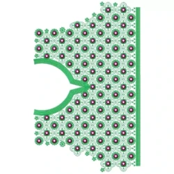 Indian Large Choli Blouse Embroidery Design