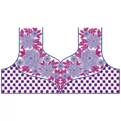 Indian Women Neckline Embroidery Design