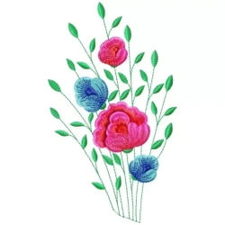 Kitchen Towel Flowers Designs