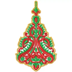 Large Butta Patch Machine Embroidery Design