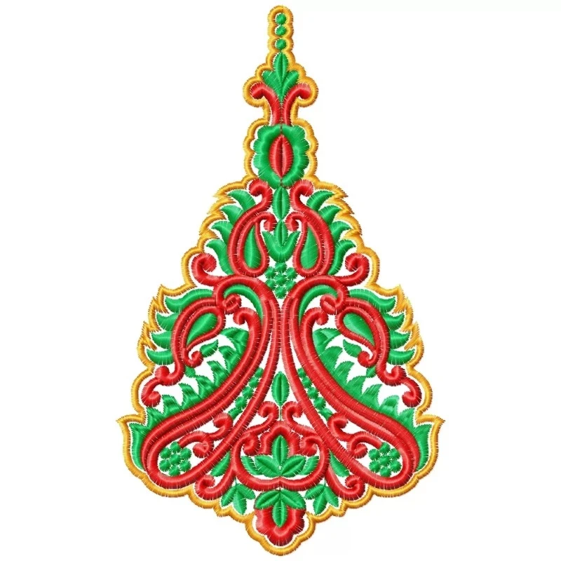 Large Butta Patch Machine Embroidery Design