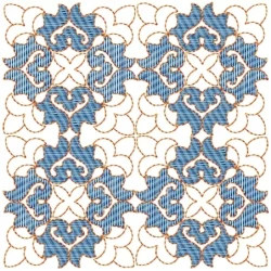 Large Floral Machine Embroidery For Cushions