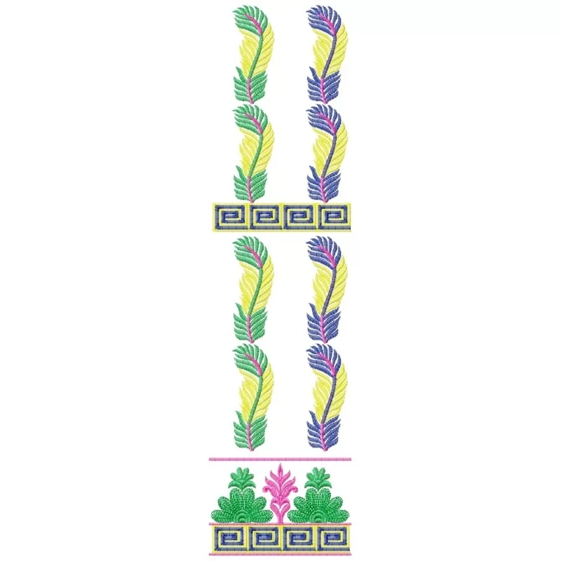 Large Hoop Colorful Embroidery Design