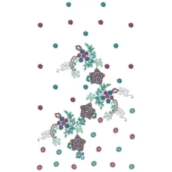 Large Hoop Embroidery Pattern In Sequin