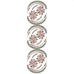 Large Hoop Floral Circle Machine Embroidery Design