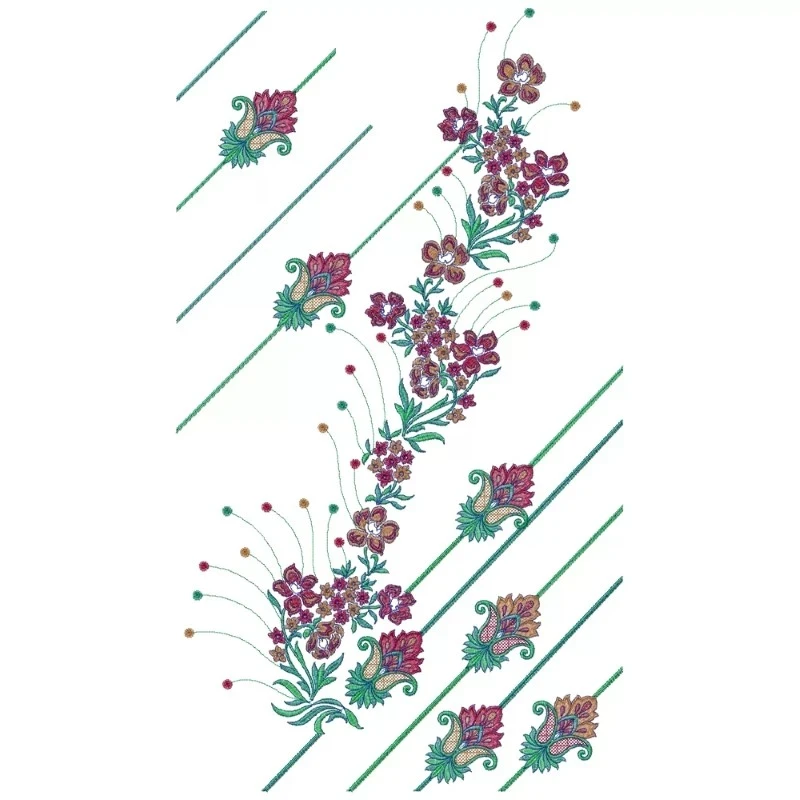 Large Hoop Machine Embroidery Sequin Design