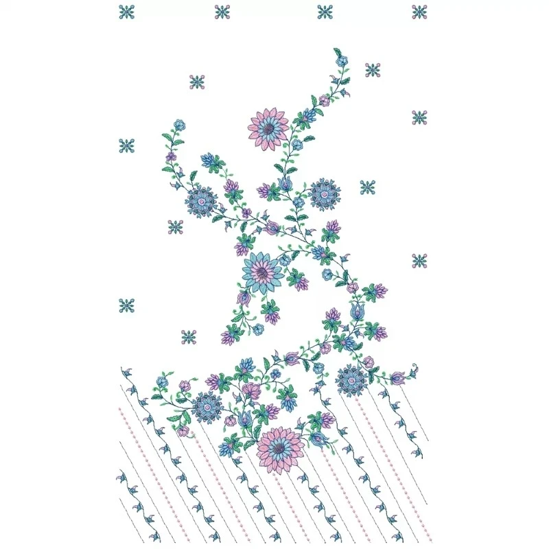 Large Machine Embroidery Design Pattern