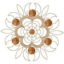 Latest Flower Outline Machine Embroidery