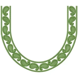 Latest Small U Shaped Indian Neckline Embroidery Design