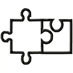 Puzzle Embroidery Design