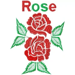 Rose Embroidery Design Pattern