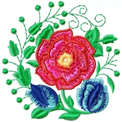 Roses Embroidery Design Pattern
