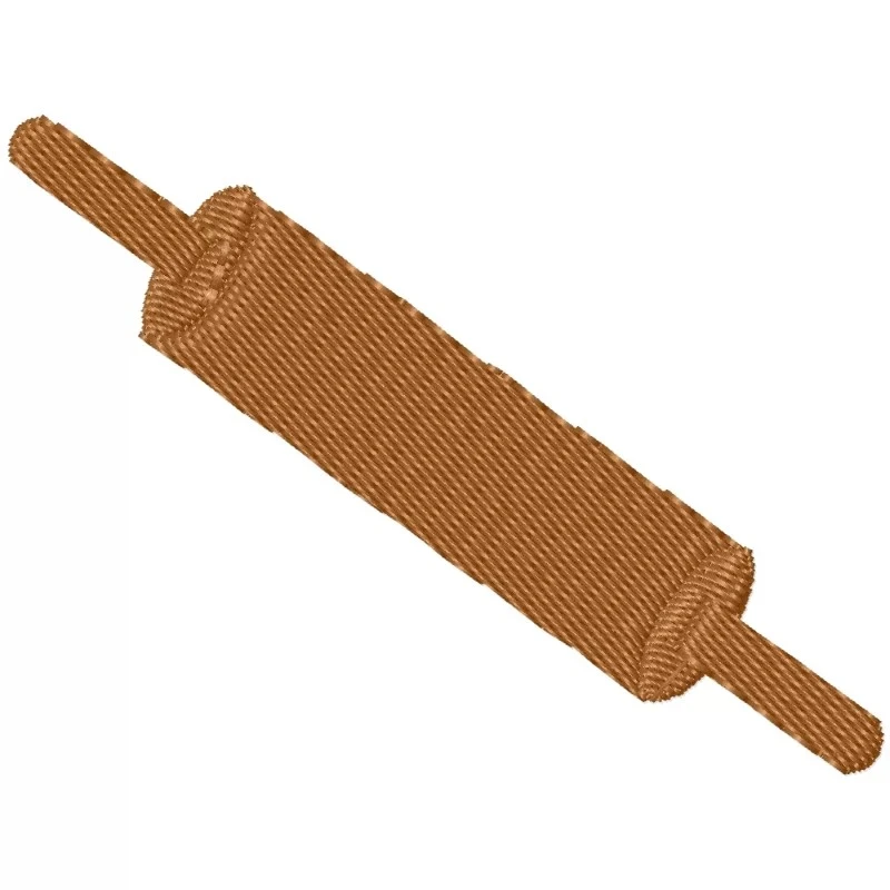 Roti Making Roller Pin Embroidery Design