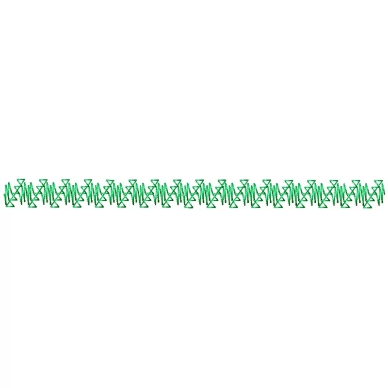 Seamless Abstract Motif Embroidery Design Border