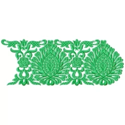 Seamless Big Indian Machine Embroidery Border