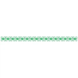 Seamless Four Square Motif Border Design Pattern