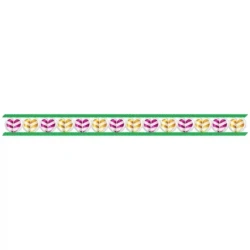 Seamless Heart Embroidery Border Design
