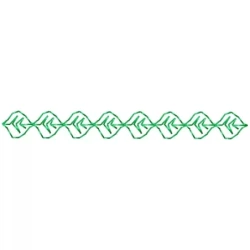 Seamless Leaf Border Embroidery Design