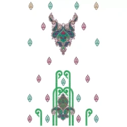 Sequin Full Dress Embroidery Pattenr Design