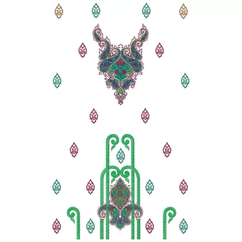 Sequin Full Dress Embroidery Pattenr Design