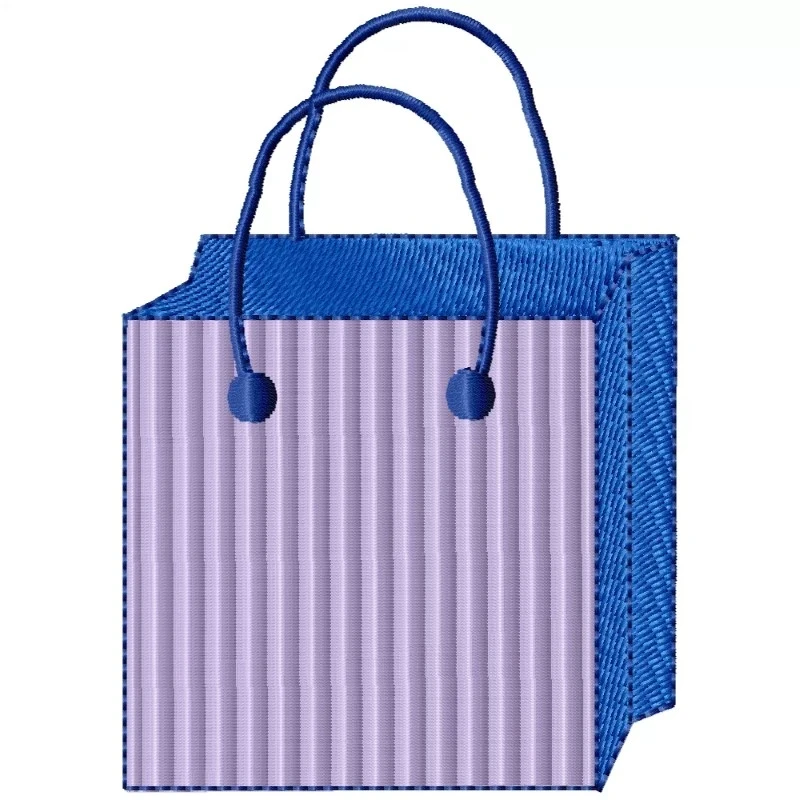Shopping Bag Machine Embroidery Design