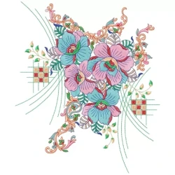 Shristi Colorful And Special Floral Embroidery Design