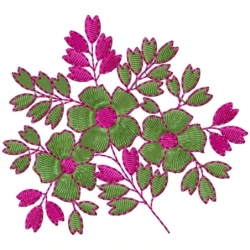 Shristi Floral Flowers Freebie Embroidery Design