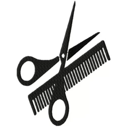 Siccorsor and Comb Embroidery Design