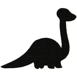 Silhouette Apatosaurus Machine Embroidery Design