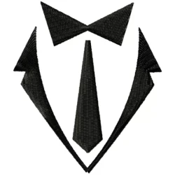 Silhouette Gentleman Embroidery Design