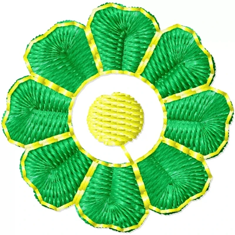 Simple Flower Indian Machine Embroidery Design