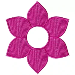 Simple Flower Machine Embroidery Design