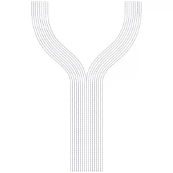 Simple LineArt Long Neckline Embroidery Design