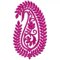 Single Colour Small Paisley Embroidery Design