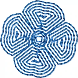 Small Flower Embroidery Lineart Pattern