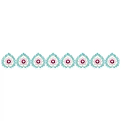 Small Flowers Seamless Border Pattern Design