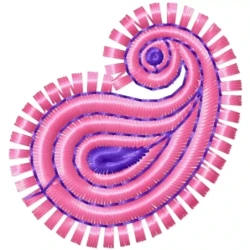 Small Paisley Embroidery Design