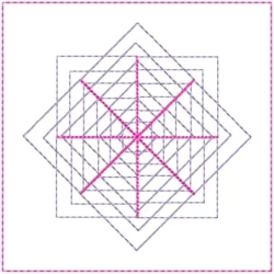 Square Block Outline Machine Embroidery
