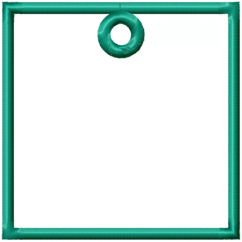 Square Frame Hoop For Keychain Design